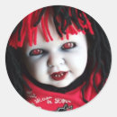 Recherche de poupées effrayantes autocollants Vampire
