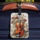 Recherche de étiquette de bagage de violon bagages étiquettes Fleurs