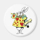 Recherche de lapin blanc magnets Illustration