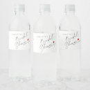 Recherche de bridal shower bouteilles eau étiquettes Élégant