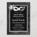Recherche de masquerade 16ans anniversaire invitations Sweet sixteen