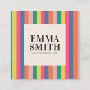 Zoek naar strepen visitekaartjes Retro