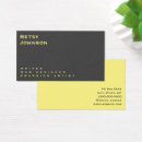 Recherche de jaune gris cartes visite Consultant