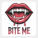 Recherche de bouche vampire autocollants Rouge