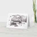 Recherche de neige couverte vœux cartes Montagne