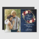 Zoek naar burgundy floral uitnodigingen Winterbruiloft