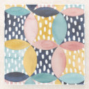 Recherche de coloré motif dessous de verres Cercles