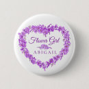 Recherche de coeur blanc badges Floral