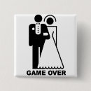 Recherche de mariage humour badges Marié