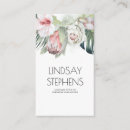 Recherche de fleur exotique cartes visite Tropicale