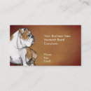 Recherche de bouledogues anglais cartes visite Animal