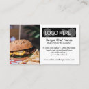 Recherche de hamburgers cartes visite Restaurant