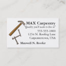 Recherche de marteau et clous cartes visite Menuiserie