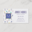 Recherche de fruits exotiques cartes visite Initiales