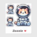 Recherche de chat cosmique autocollants Astronaute