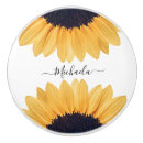 Recherche de fleur jaune boutons et poignées de porte Simple