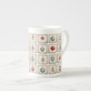 Recherche de motif noël tasses Xmas