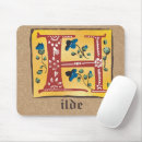 Recherche de lettre h tapis souris Monogramme