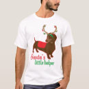 Recherche de noël de teckel tshirts Renne