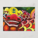 Recherche de peinture de dragon cartes postales Illustration