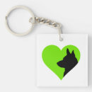 Recherche de canine porteclés Silhouette