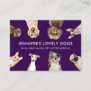 Zoek naar zorgen visitekaartjes Hondenwandelaar