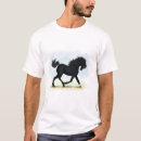 Zoek naar zwarte paarden tshirts Zwart paard