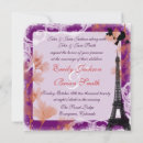 Recherche de tour eiffel mariage invitations Fleurs