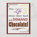 Recherche de chocolats cartes postales Drôle