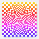 Recherche de motif psychédélique autocollants Rétro