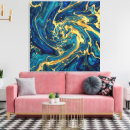 Recherche de bleu profond art Fluide