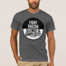 Recherche de silence tshirts Politique