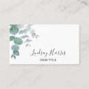 Recherche de eucalyptus cartes visite Aquarelle