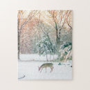 Recherche de cerf puzzles Hiver