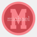 Recherche de nom masculin autocollants Monogramme