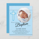 Recherche de de bleu de bébé baptême invitations Religieux