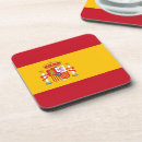 Recherche de drapeau espagnol en dessous de verres Madrid
