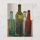 Recherche de bouteille en verre cartes postales Vintage