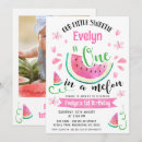 Recherche de pastèque mignonne invitations Baby girl