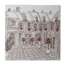 Recherche de rues de ville carreaux Scène de rue