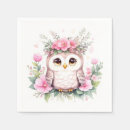 Recherche de baby shower hibou serviettes Simple