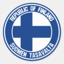 Recherche de drapeau finlandais autocollants Travel