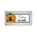 Recherche de halloween étiquettes adresse retour Orange
