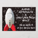 Zoek naar aliens uitnodigingen Astronaut
