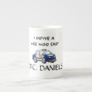 Recherche de voiture de police tasses Application de la loi