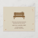 Recherche de banc de parc invitations Romantique