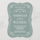 Zoek naar elegant vintage huwelijk uitnodigingen Typografie