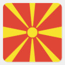 Recherche de macédonien autocollants Drapeaux du monde