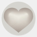 Recherche de coeur argenté autocollants Anniversaire d'argent