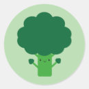 Recherche de brocoli mignon autocollants Végétalien